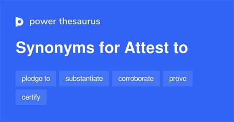 attest synonyms